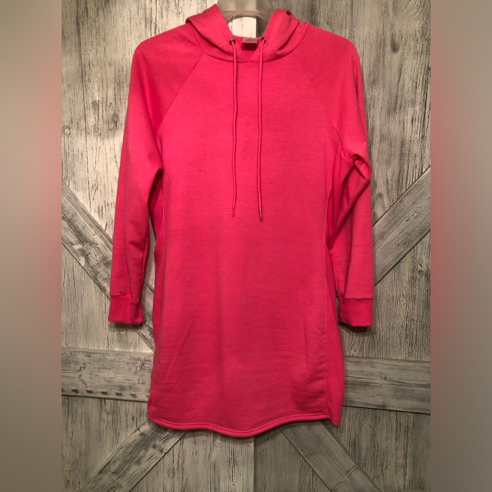 Adorable Barbie Pink hooded sweatshirt dress